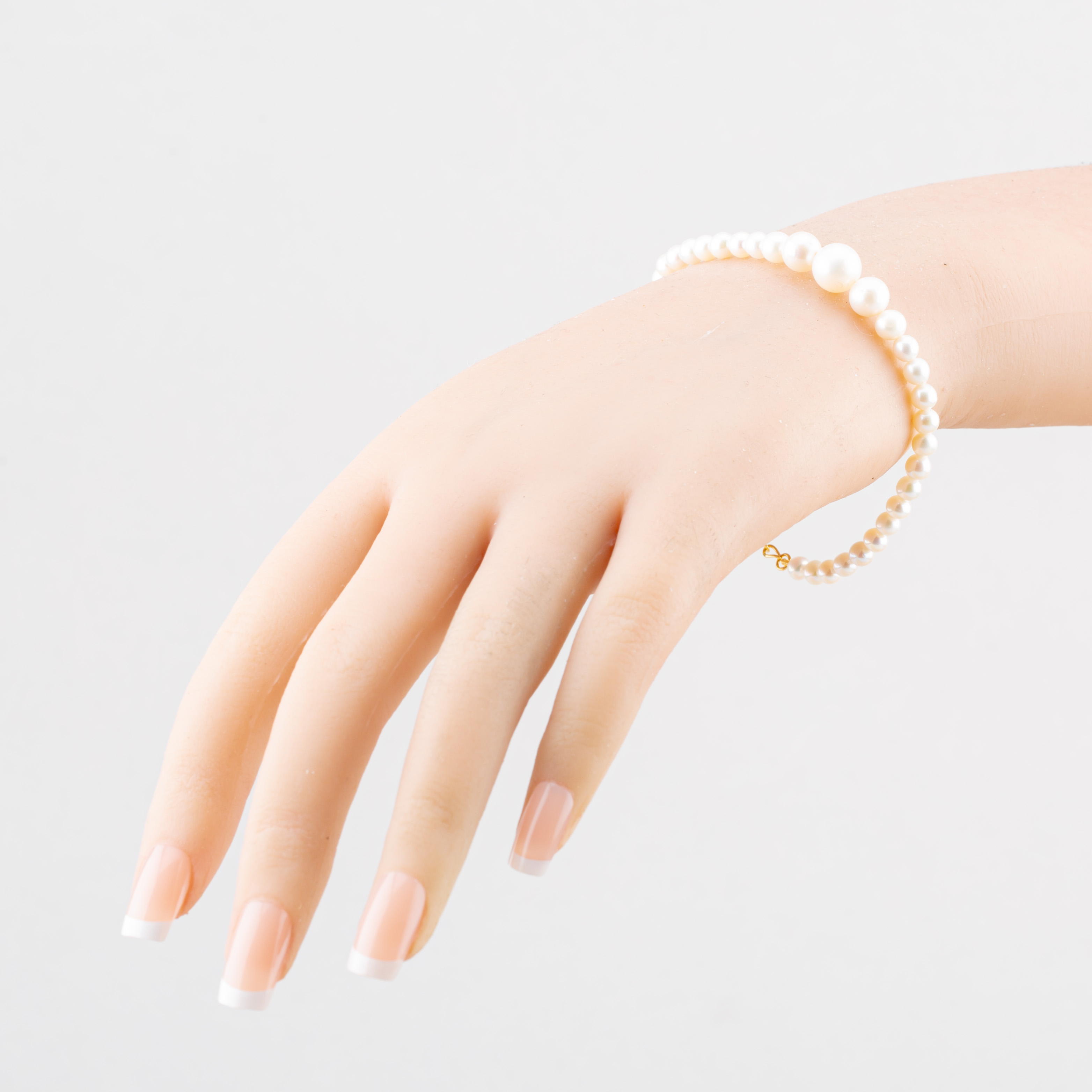 Yellow Gold Tone Plated Sterling Silver Freshwater Pearl Bracelet AB3135WFM/G