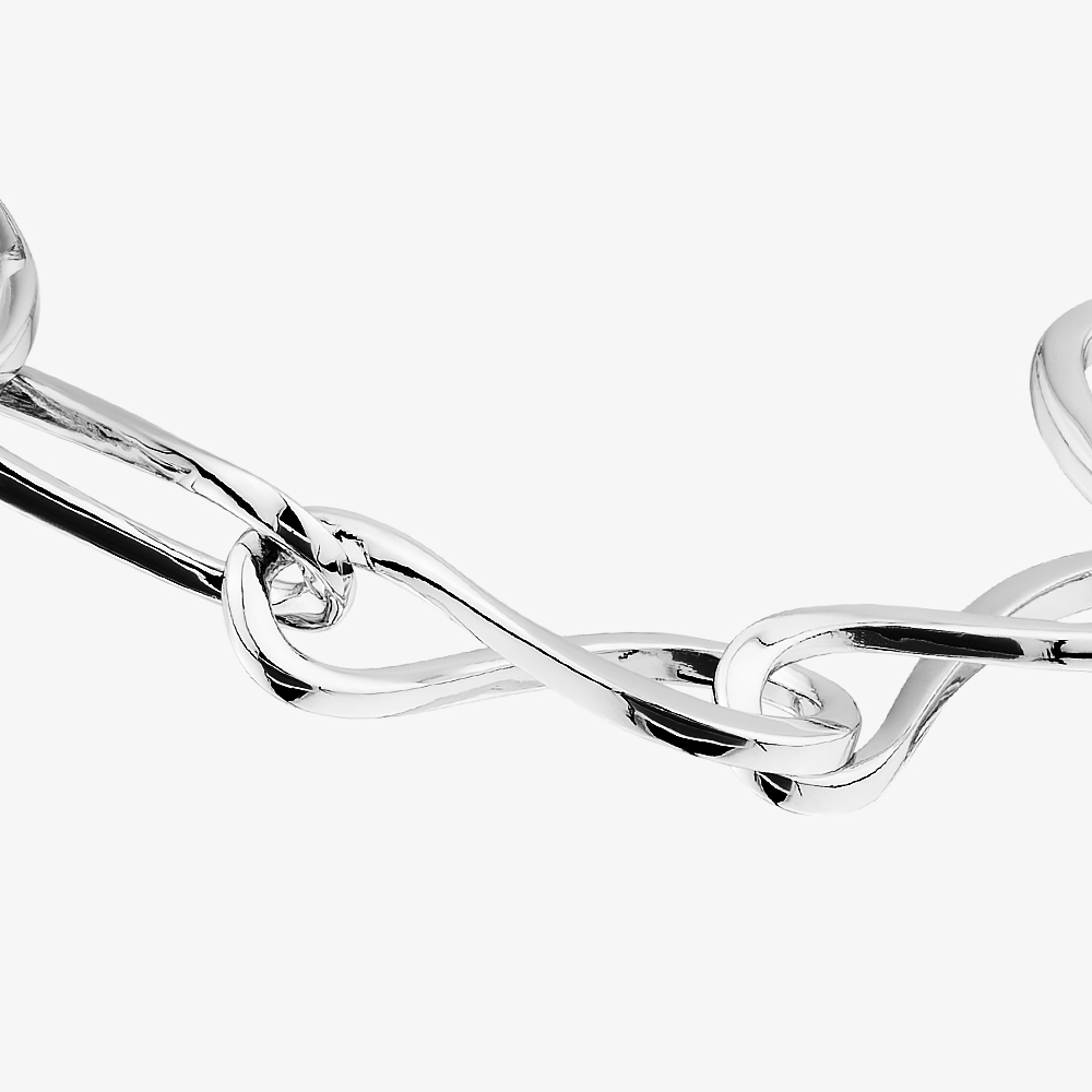 Fashionista Silver Sterling Silver Multi Infinity Link Bracelet AB4340/R