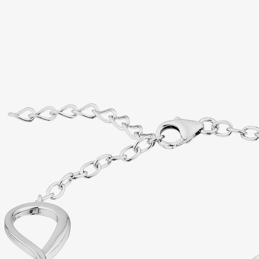 Fashionista Silver Sterling Silver Multi Infinity Link Bracelet AB4340/R