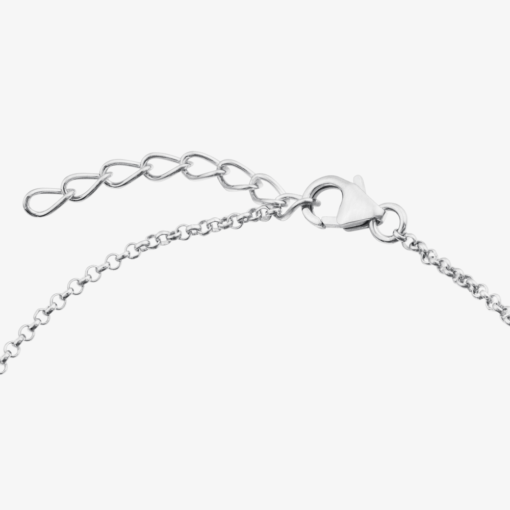 Fashionista Silver Sterling Silver Freshwater Pearl Charm Bracelet AB4178WFM/R