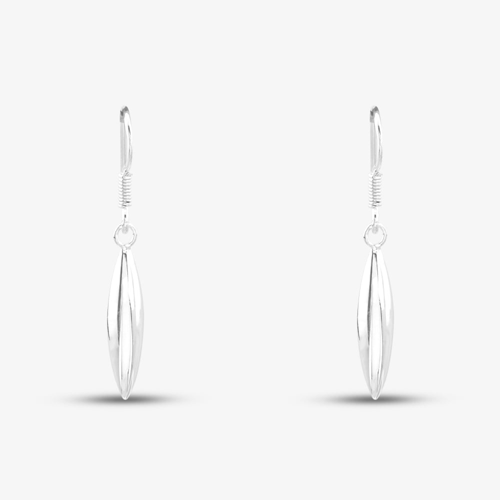 Sterling Silver Oblong Dropper Earrings 8.54.0319