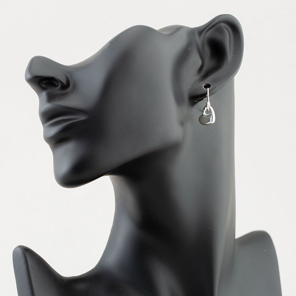 Sterling Silver Open Heart Dropper Earrings 8.54.1959