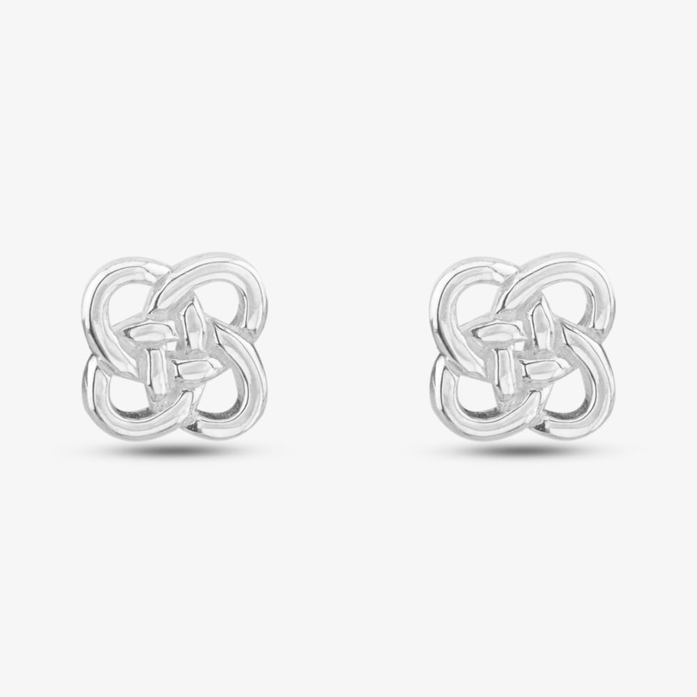 Sterling Silver Celtic Knot Stud Earrings 8.55.7199