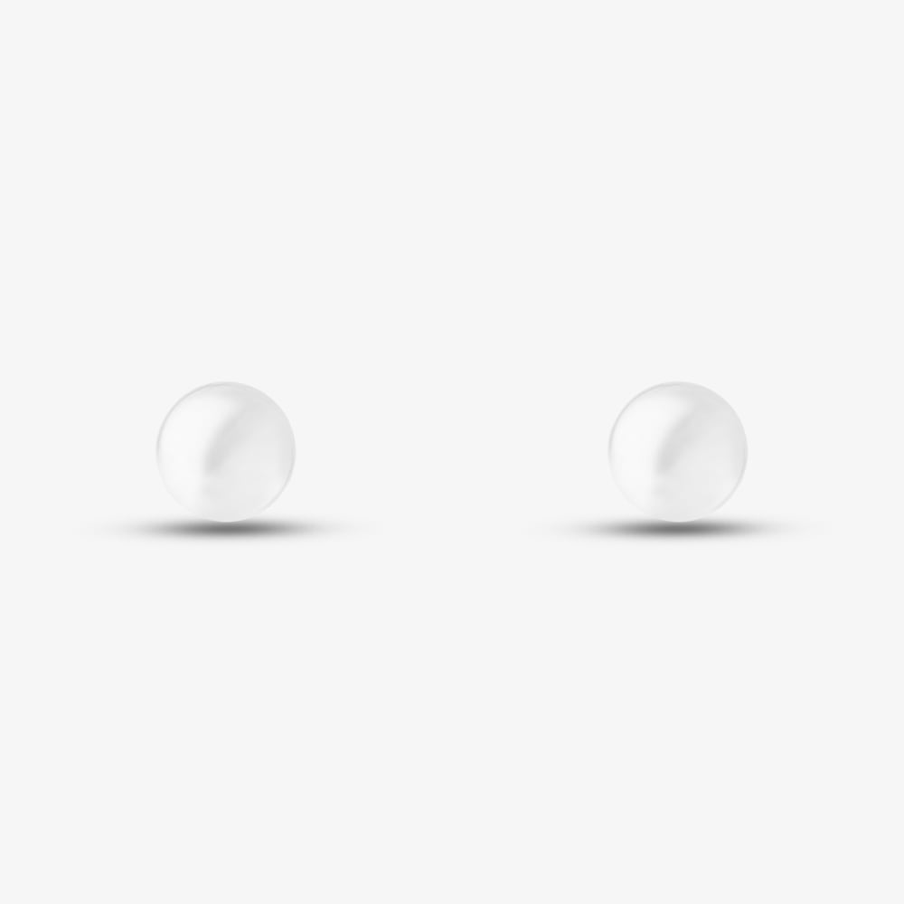 Sterling Silver 4mm Ball Stud Earrings S4002