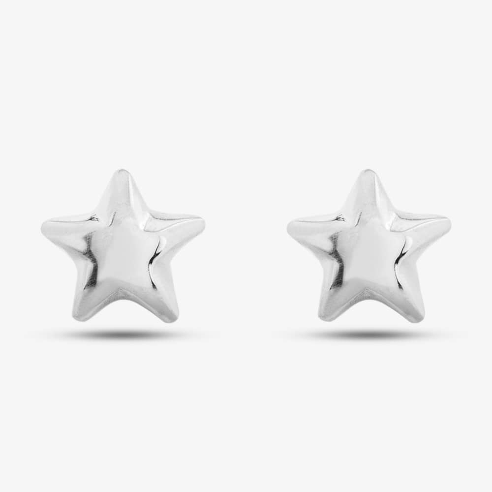 Silver 5mm Polished Star Stud Earrings 8.55.5629