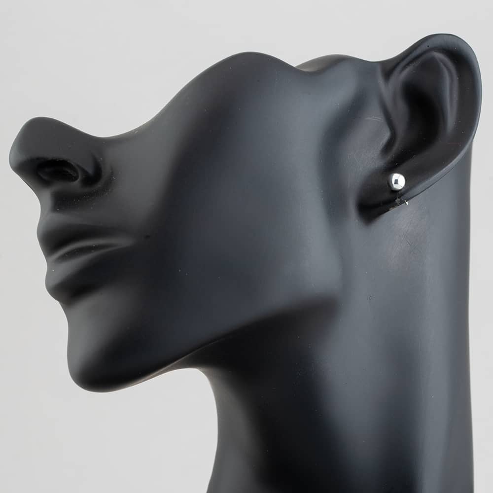 Sterling Silver 5mm Ball Stud Earrings 8.55.5779