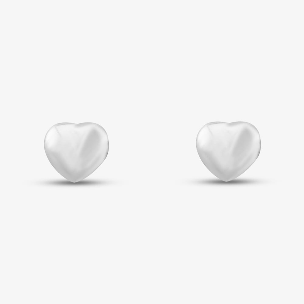Sterling Silver 5mm Heart Stud Earrings 8.55.5619