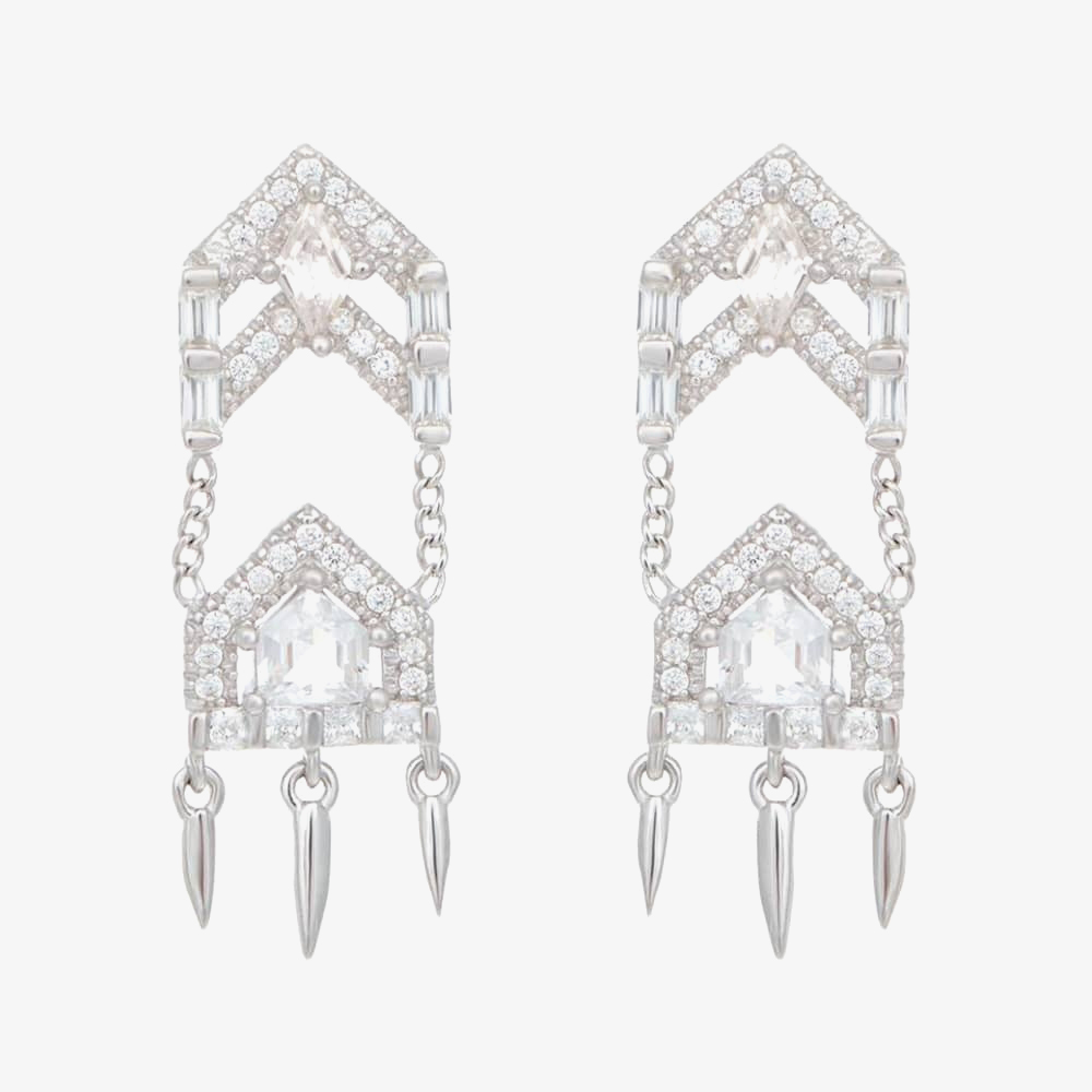 Product photograph of V Jewellery Anita Drop Earrings 3218 from The Jewel Hut