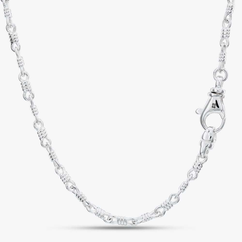 Argentium Silver 18 Inch Fancy Chain ARG-943025-18