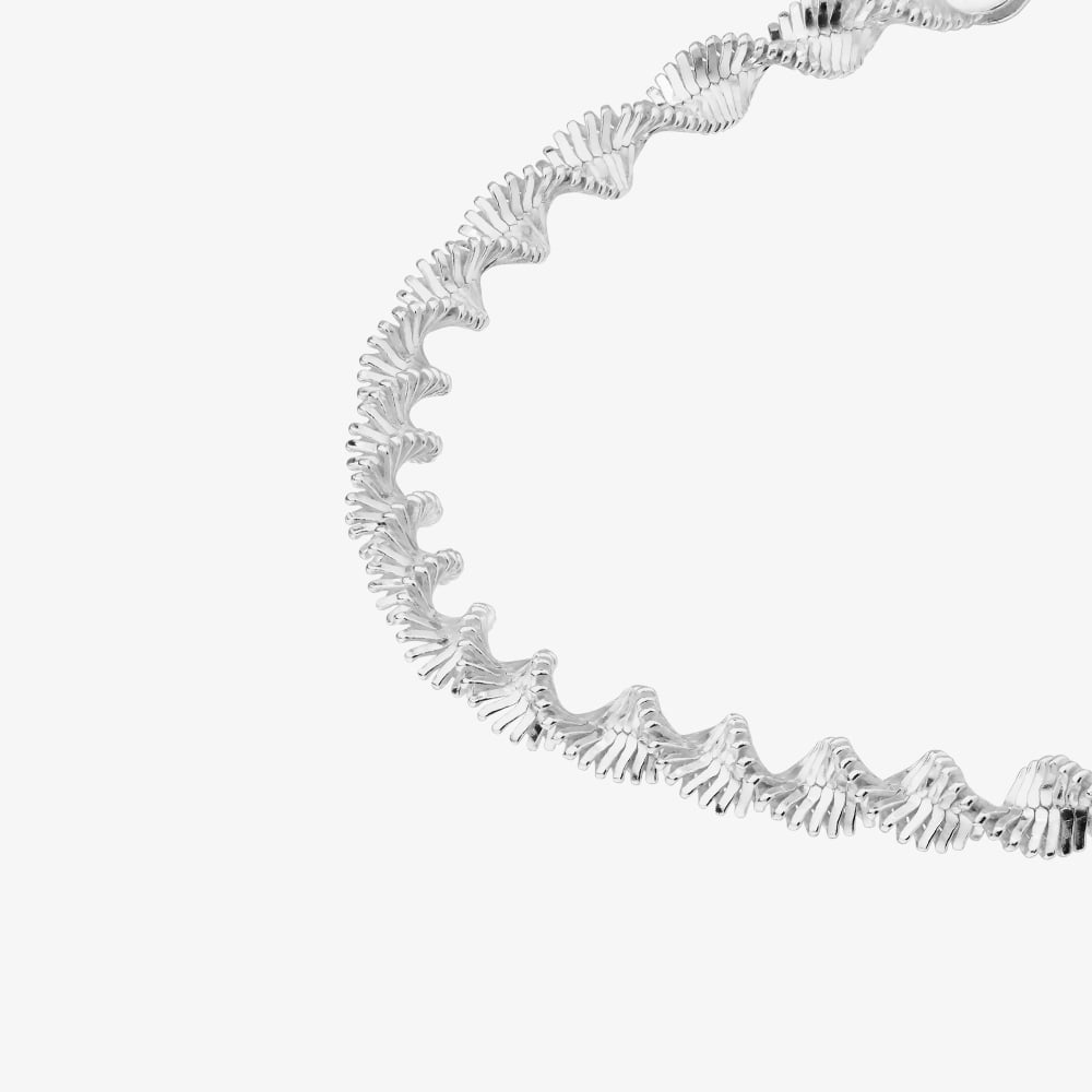 Sterling Silver 3.6mm Twisted Chain Bracelet B3022