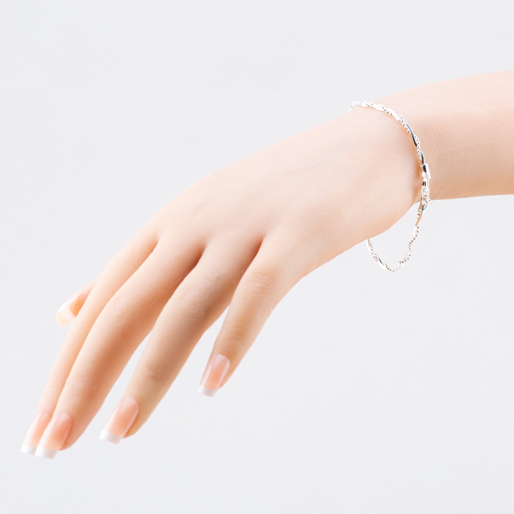 Sterling Silver 2.2mm Twisted Chain Bracelet B4327