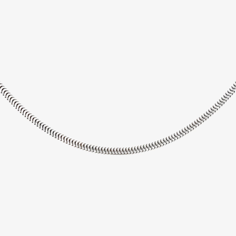 Silver 18 Inch Fine Round Snake Chain 8.10.3674