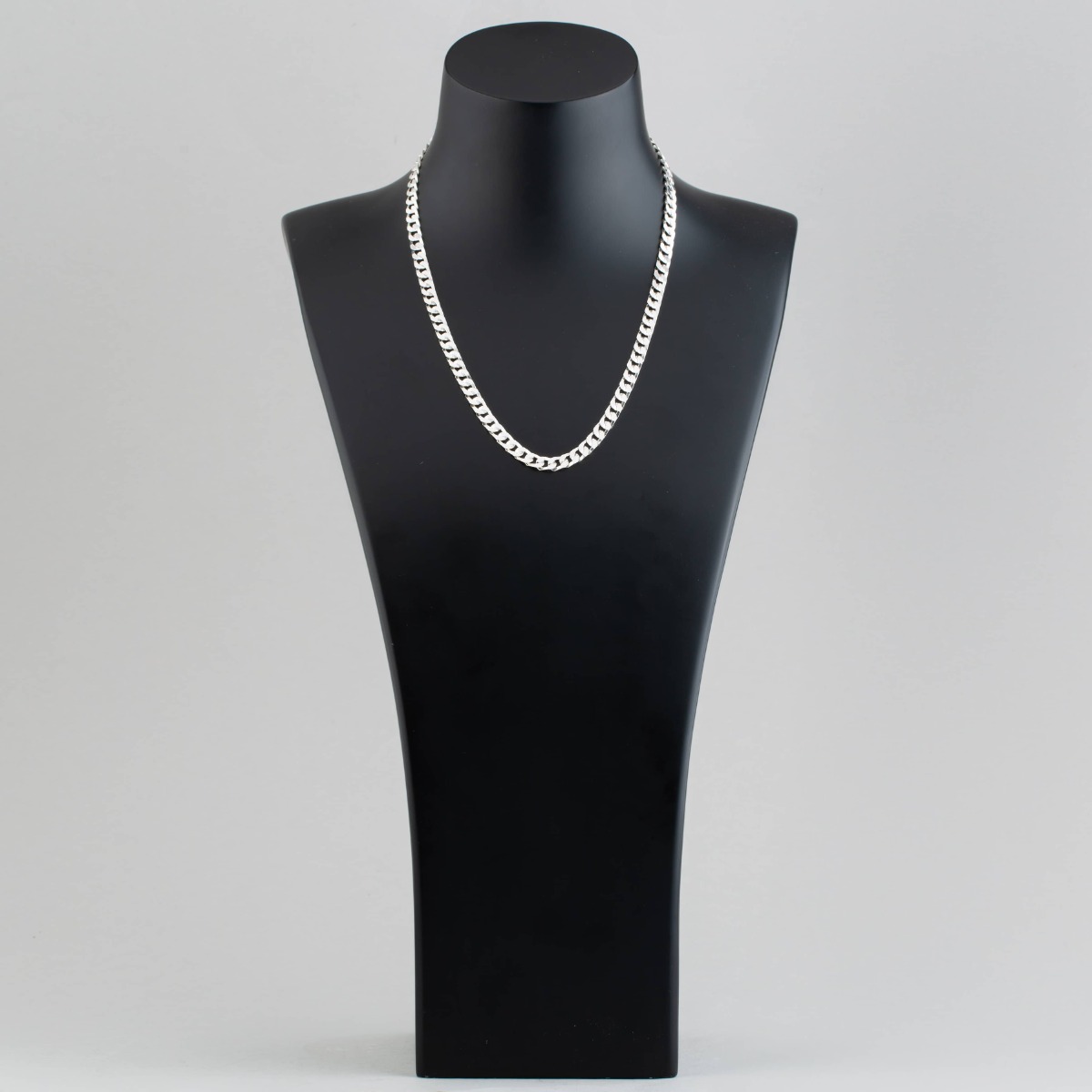 Sterling Silver 18 Inch Flat Square Curb Necklace 8.13.7014