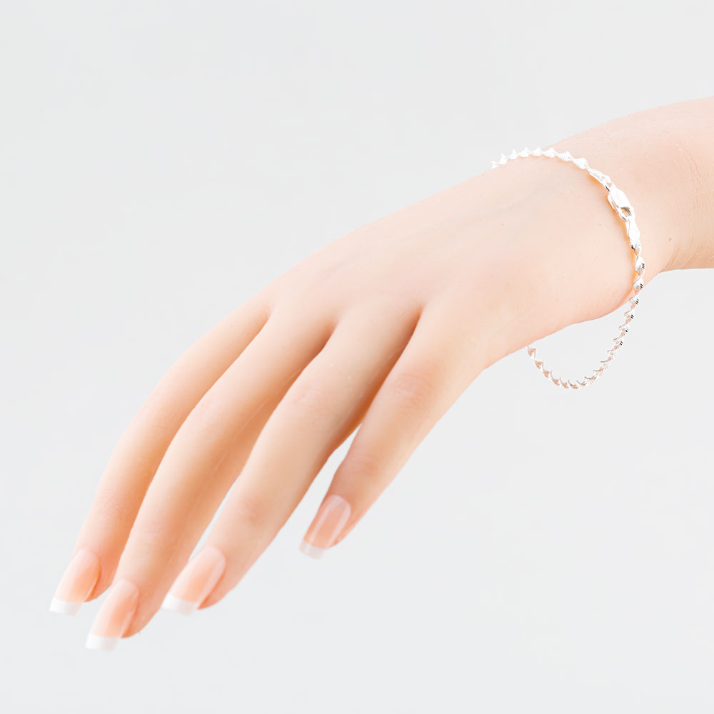 Sterling Silver 7.5 Inch Twist Bracelet 8.29.3672