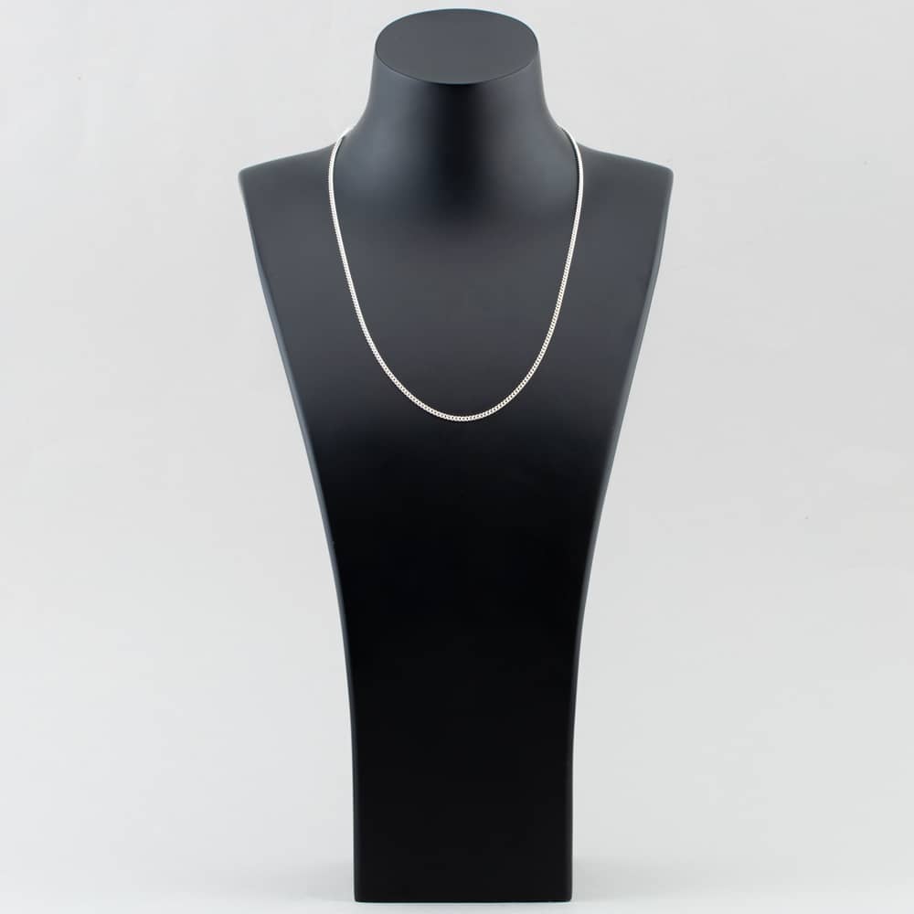 Silver 20 Inch Curb Chain N222