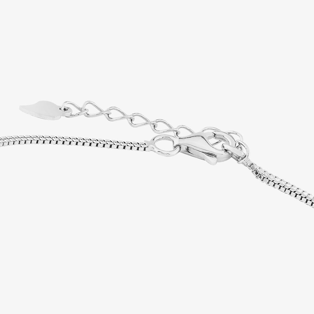 Sterling Silver Freshwater Pearl & Cubic Zirconia Triple Link Bracelet BRW70248FW