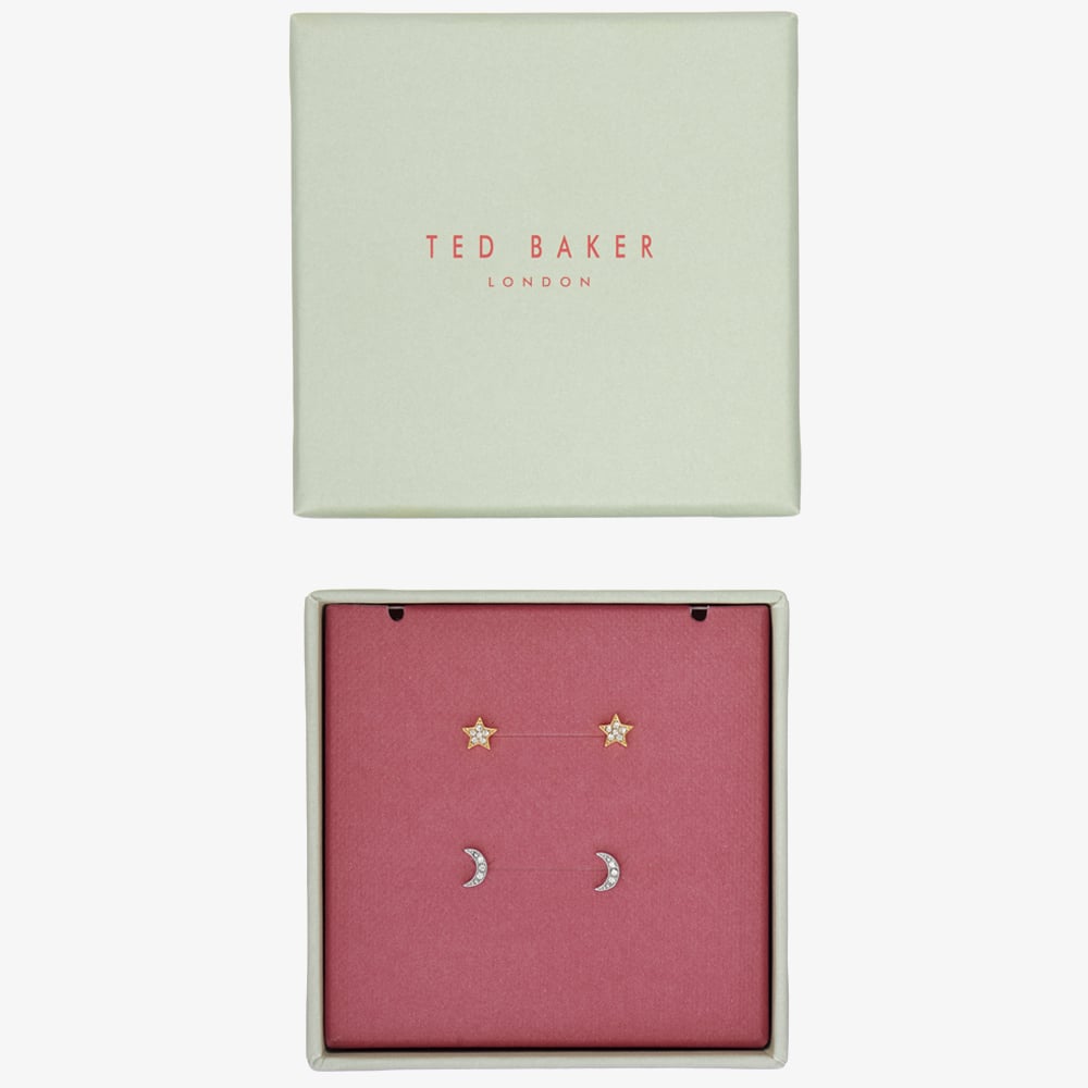Ted Baker MELANYY Celestial Moon & Star Stud Earring Set TBJ3164-23-02