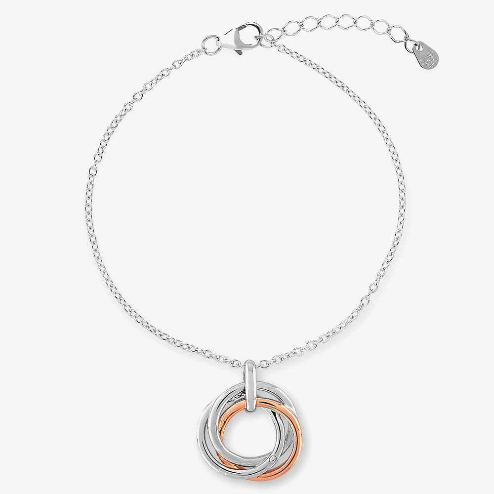 Rosa Lea Triple Intertwined Rings Bracelet BJ-BR365CRG0.5