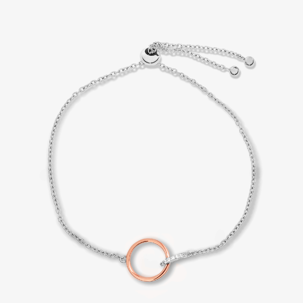Rosa Lea Joined Circles Sliding Bracelet AM-2THB019606