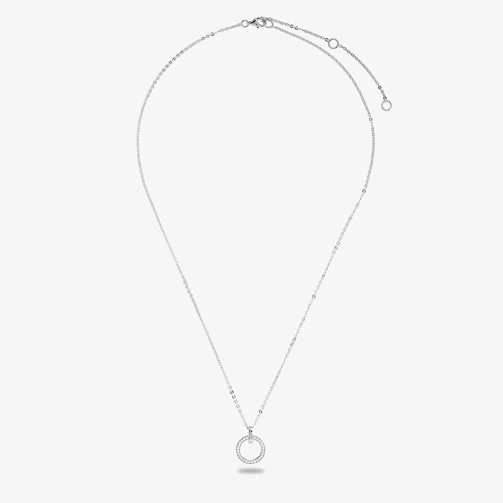 Rosa Lea Open Circle Pave Pendant AE-948226NA-1