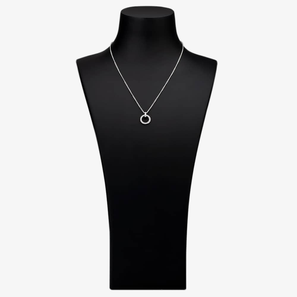 Rosa Lea Open Circle Pave Pendant AE-948226NA-1