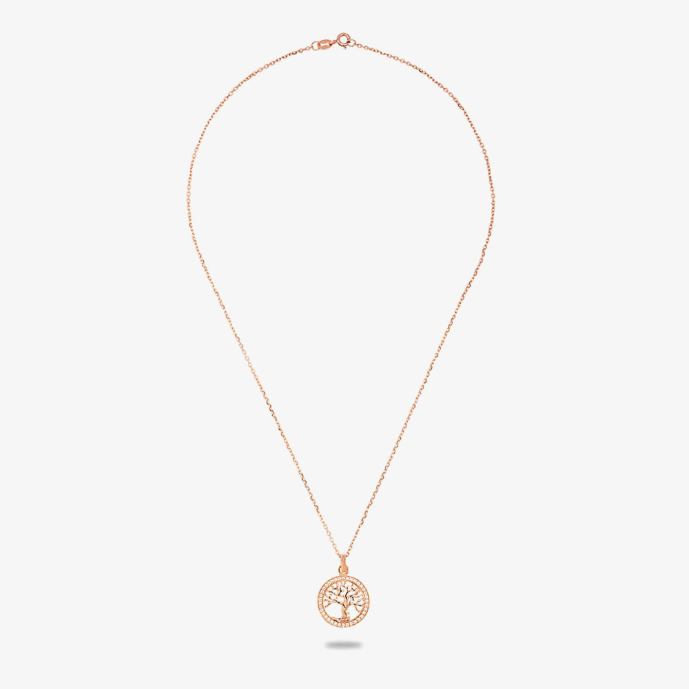 Rosa Lea Pave Tree Of Life Pendant BJ-P2989CRRG0.5M