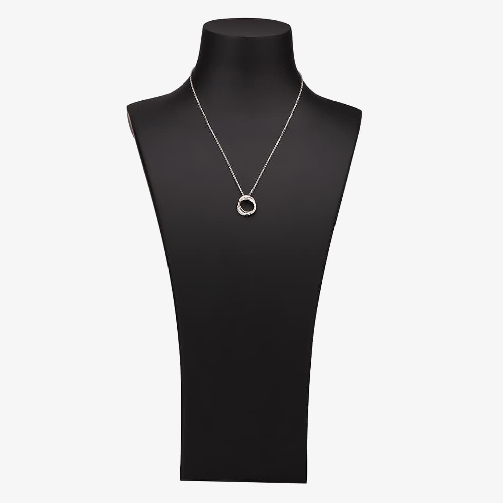 Rosa Lea Pave Intertwined Rings Pendant BJ-P3268CRG0.5