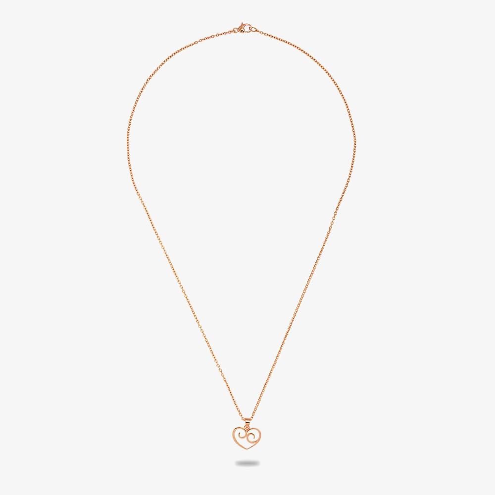 Rosa Lea Filigree Open Heart Necklace AM-2THB009006