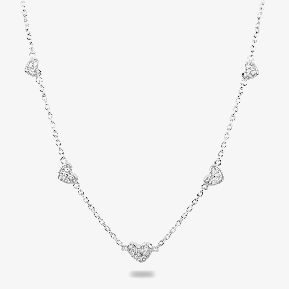 Rosa Lea Pave Hearts Jewellery Set AM-2THB021504 & AM-2THB021604