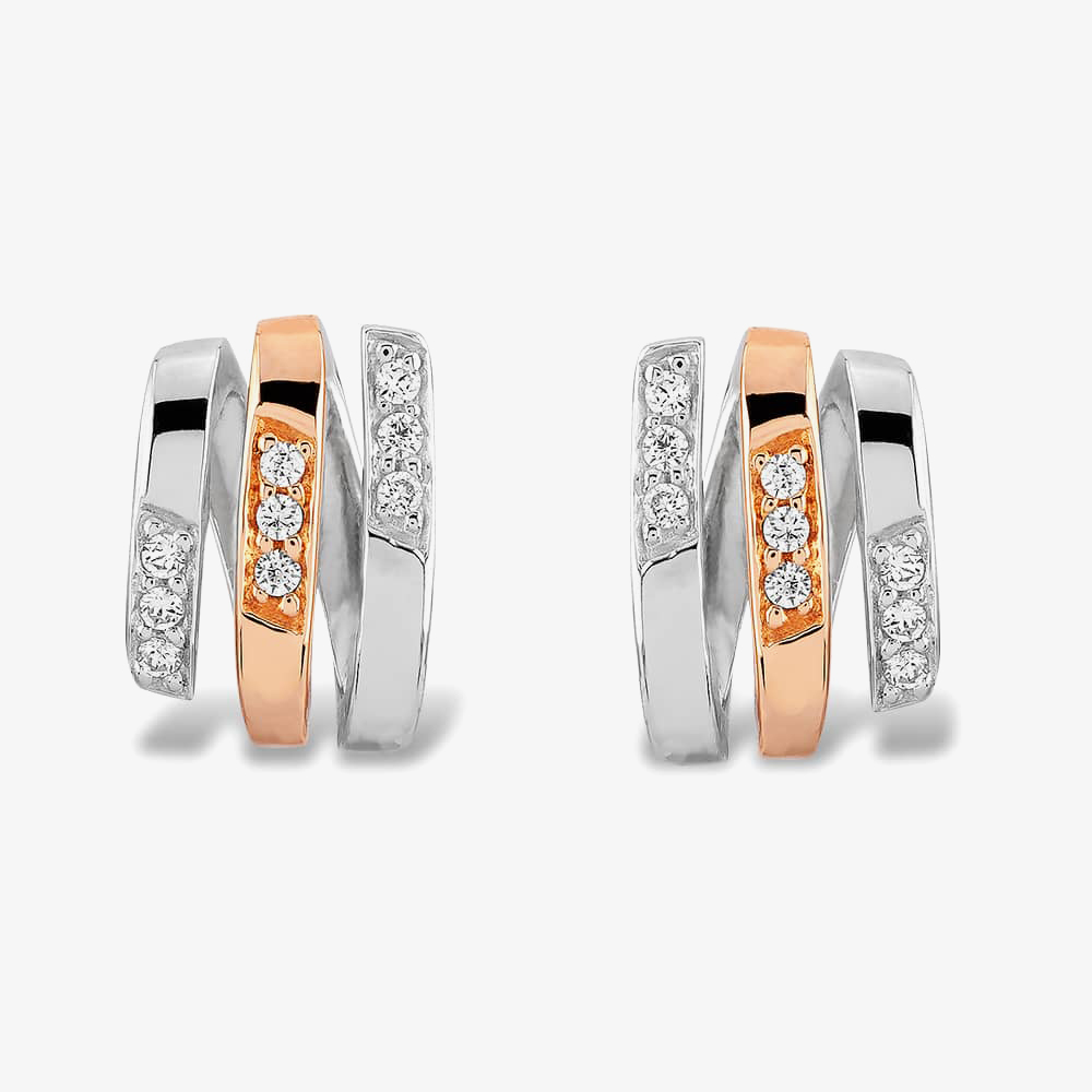 Rosa Lea Coil Stud Earrings BJ-E2719CRG0.5M