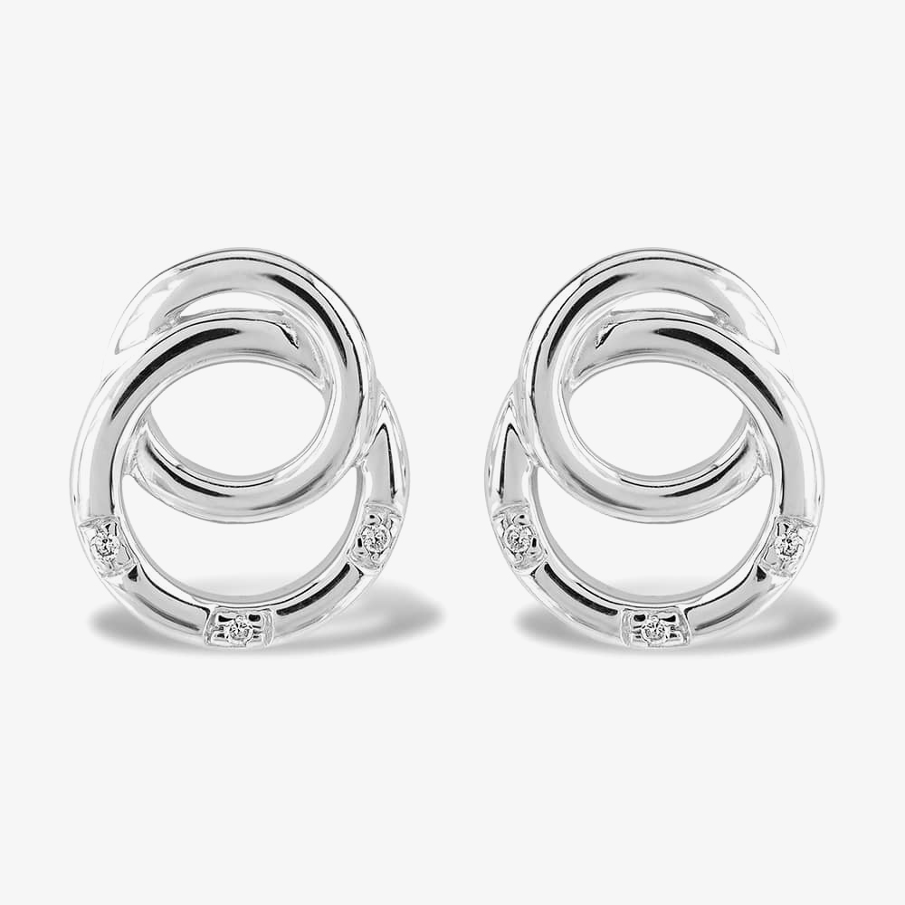 Rosa Lea Double Ring Earrings BJ-E2781C