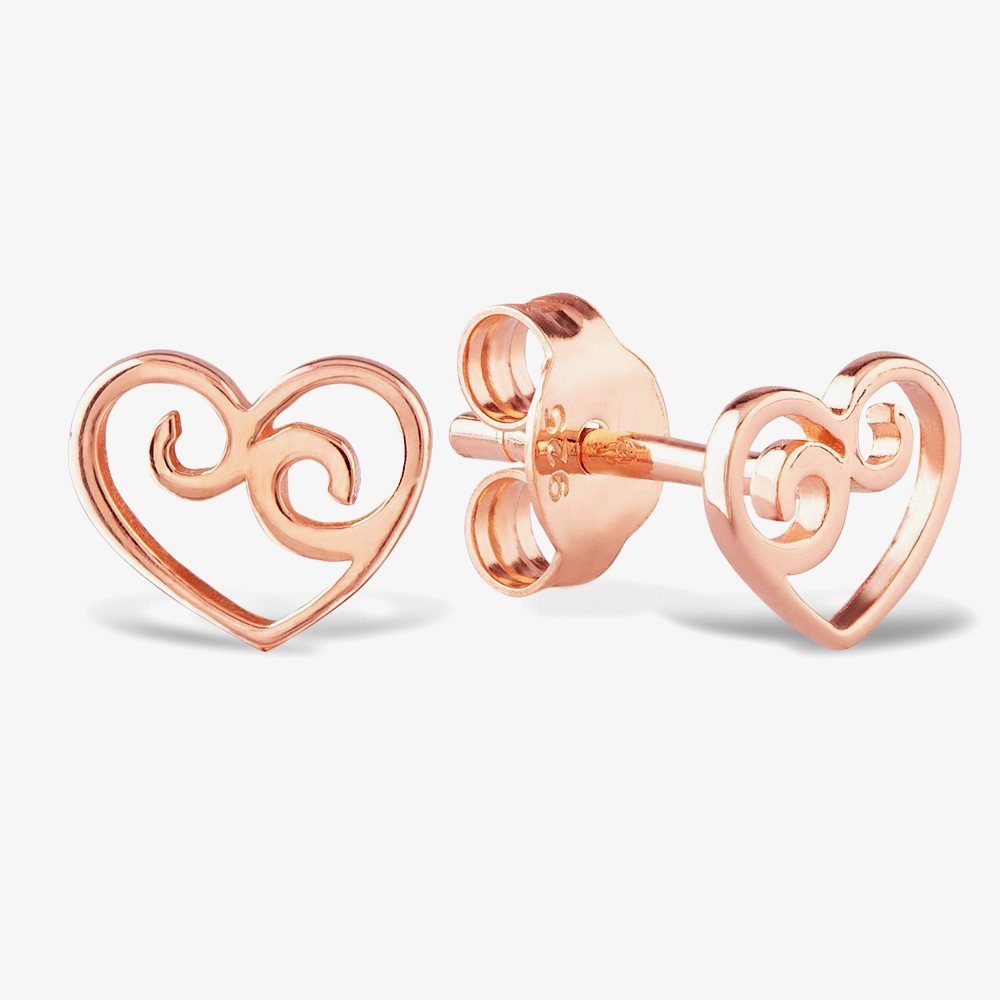 Rosa Lea Filigree Open Heart Jewellery Set AM-2THB009006 &AM-2THB008906