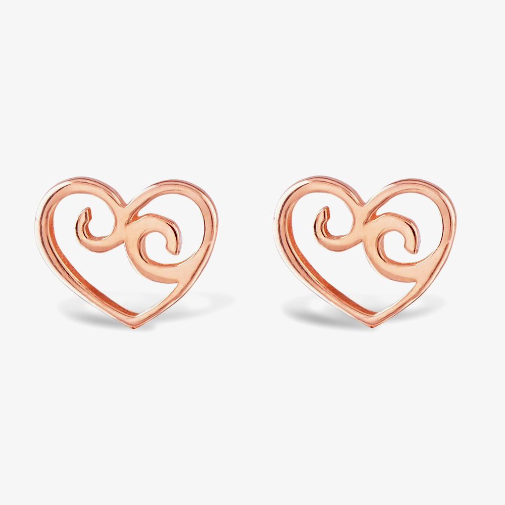 Rosa Lea Filigree Open Heart Jewellery Set AM-2THB009006 &AM-2THB008906