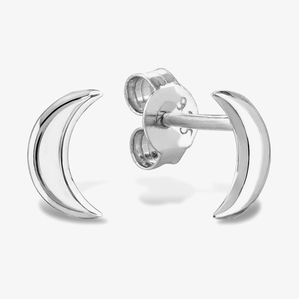 Rosa Lea Crescent Moon Stud Earrings AM-2THB010704