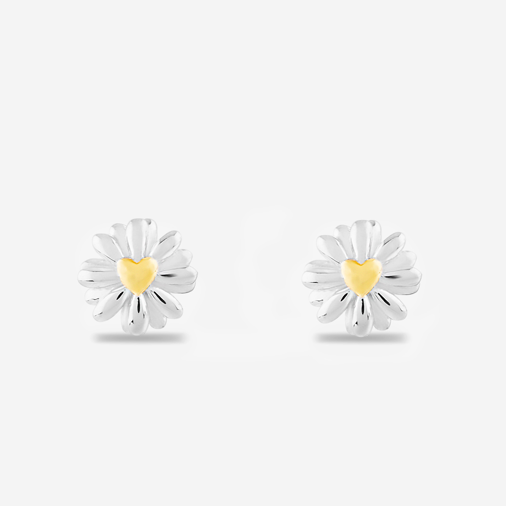 Product photograph of Rosa Lea Daisy Heart Stud Earrings Am-2thb028106 from The Jewel Hut