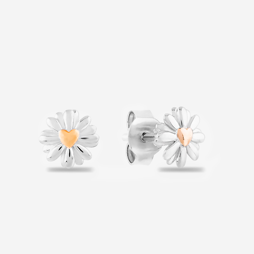 Rosa Lea Daisy Heart Stud Earrings AM-2THB028107 RG