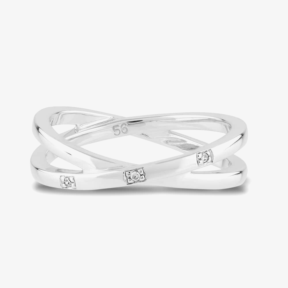 Rosa Lea Double Crossover Ring BJ-R2781C