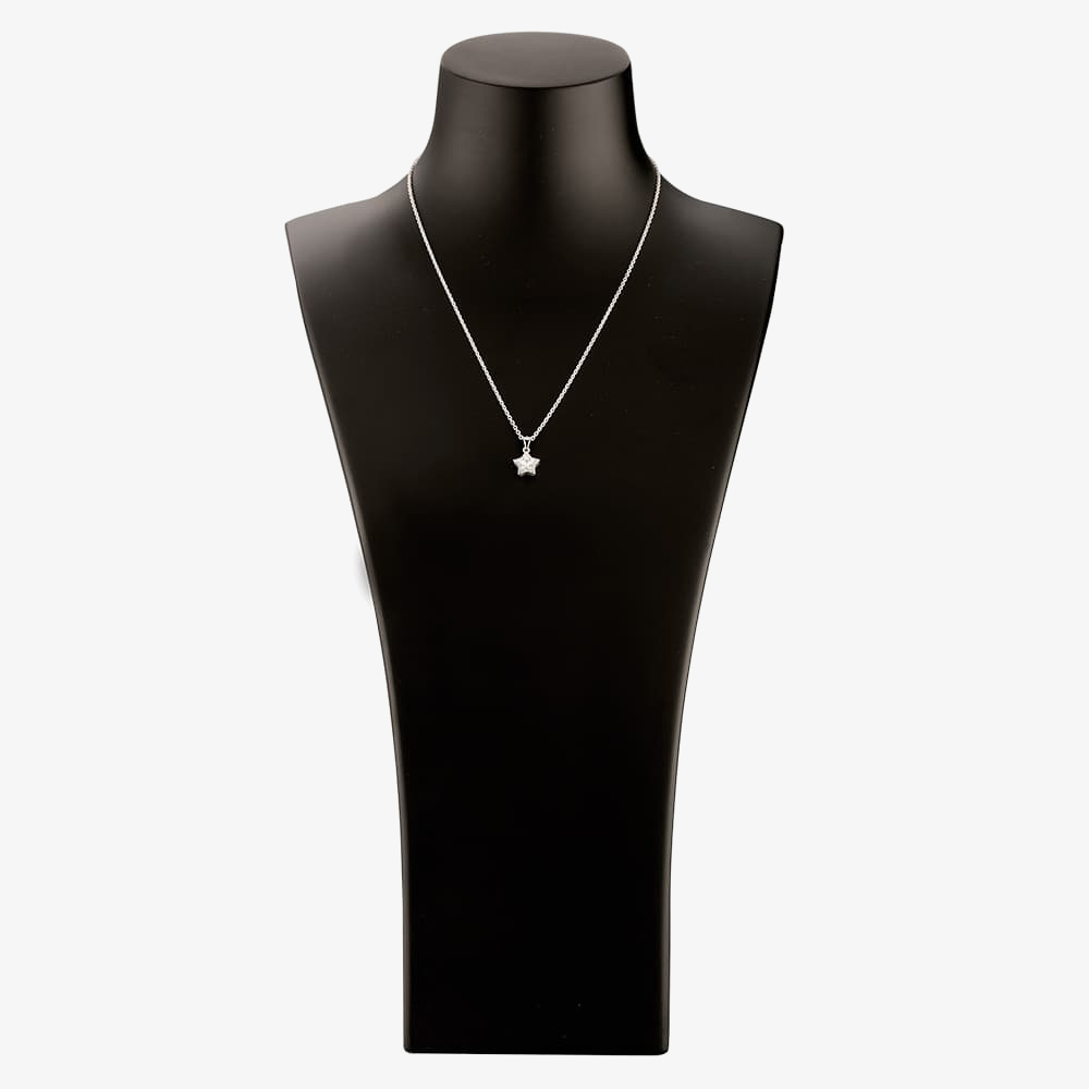Silver Cubic Zirconia Star Pendant and Studs Set SET14288