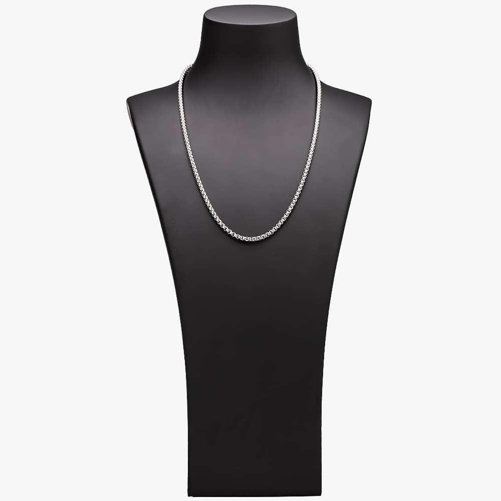 Bourne and Wilde Polished Steel Belcher Chain USS-727S3.5