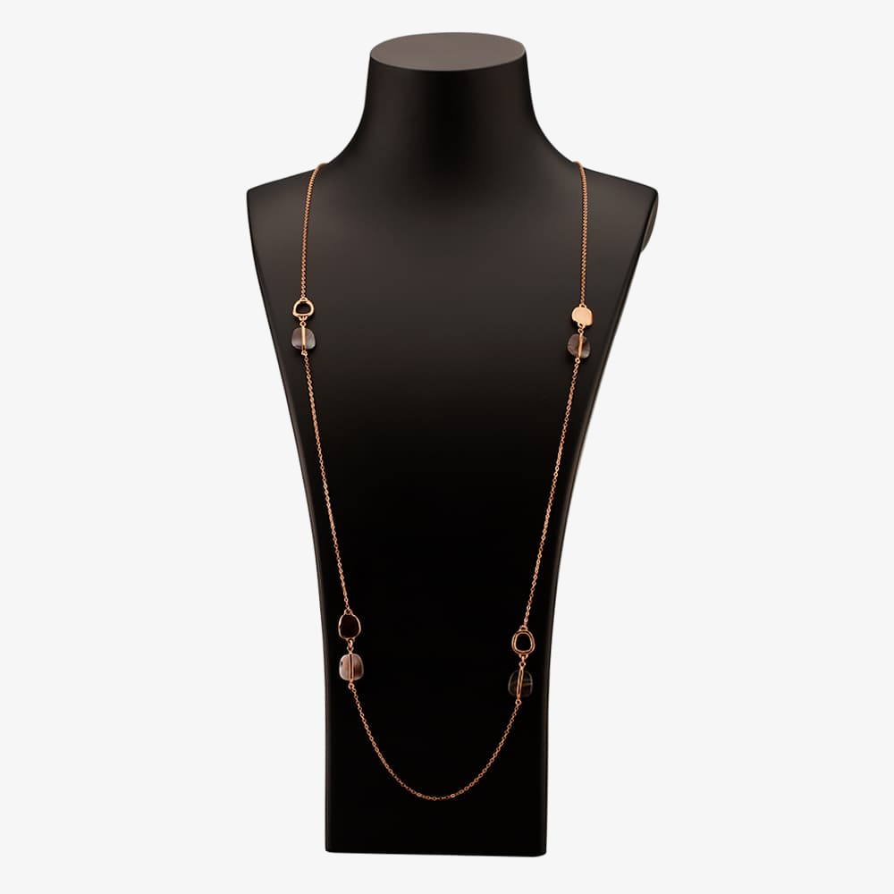 Lola Rose Ladies Bassa Rose Gold Plated Agate Charm Necklace 1M0187 219000