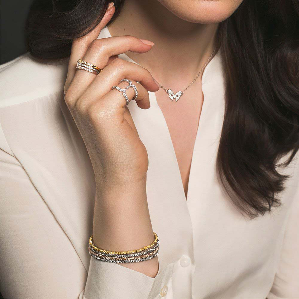 Vamp London Ladies Sahara Marquise Silver Ring SAR012-SI-C-N
