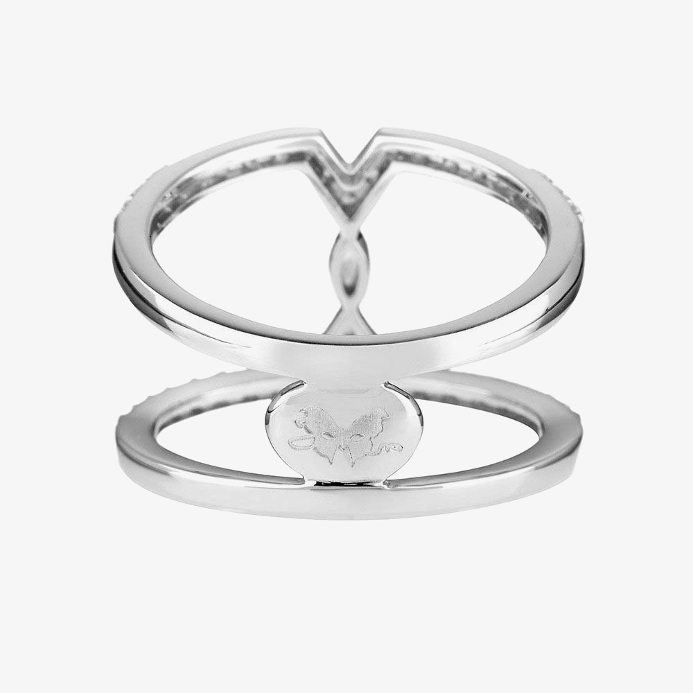 Vamp London Ladies Sahara Marquise Silver Ring SAR012-SI-C-N