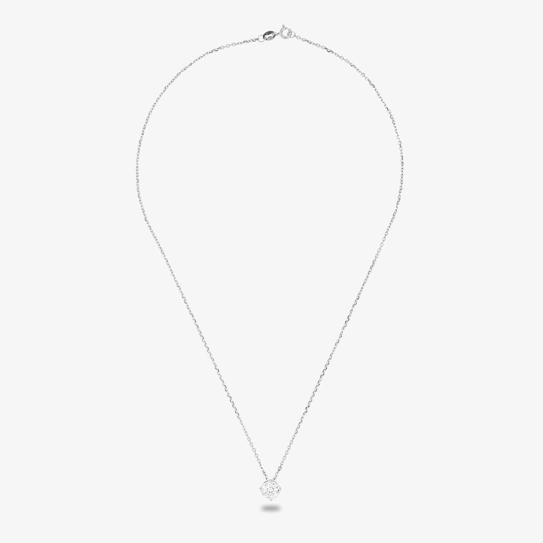 Starbright Silver 7mm Four Claw Cubic Zirconia Pendant DVP006-7M 3A
