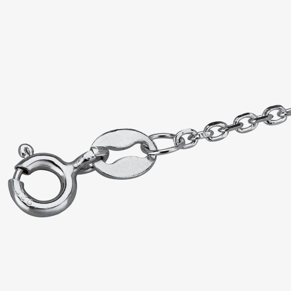 Starbright Silver 7mm Four Claw Square-cut Cubic Zirconia Pendant E304P-7x7M 3A