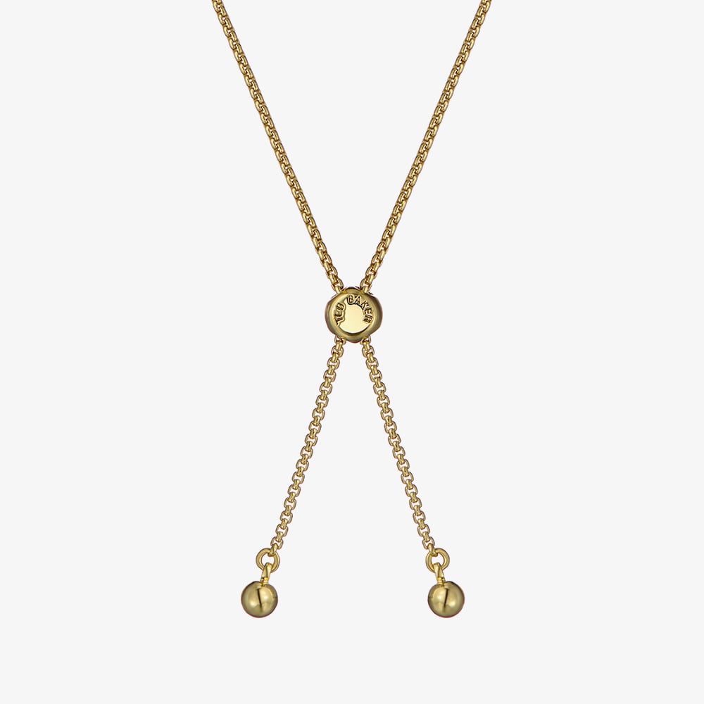 Ted Baker BRIDGET Gold Tone Mini Bow Sliding Bracelet TBJ4176-02-03