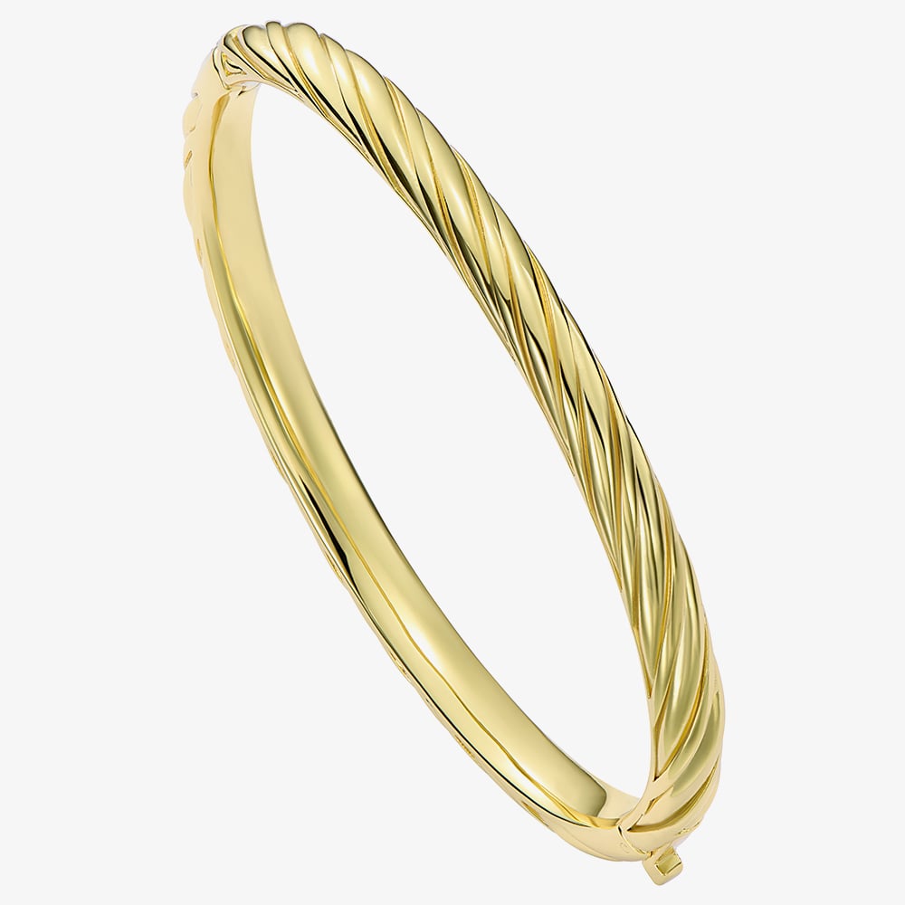 Ted Baker MELISSA Gold Tone Plated Twist Bangle TBJ4185-02-03