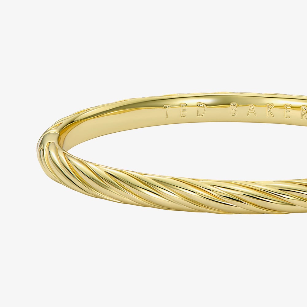 Ted Baker MELISSA Gold Tone Plated Twist Bangle TBJ4185-02-03