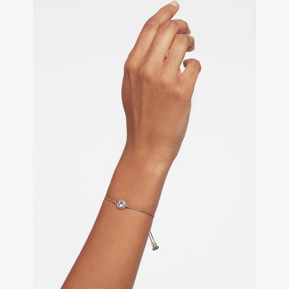 Ted Baker SOLETA Solitaire Sparkle Silver Tone & Crystal Adjustable Bracelet TBJ3699-01-02