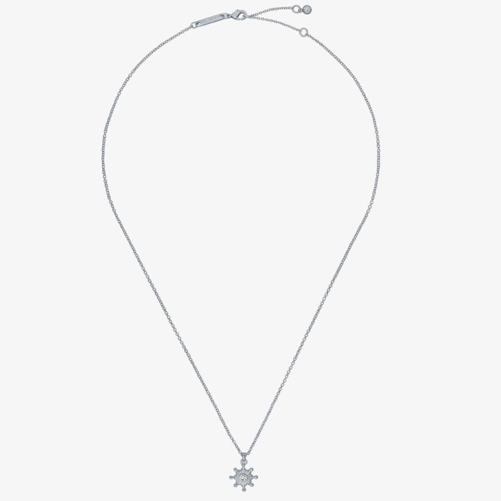 Ted Baker CELSTIA Crystal Star Silver Pendant Necklace TBJ3482-01-02