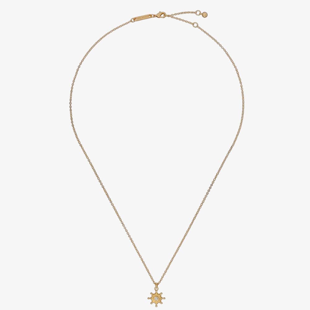 Ted Baker CELSTIA Crystal Star Gold Tone Pendant Necklace TBJ3482-02-02